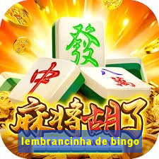 lembrancinha de bingo